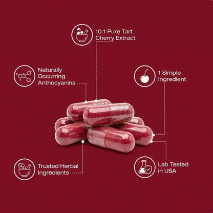 Tart cherry capsules